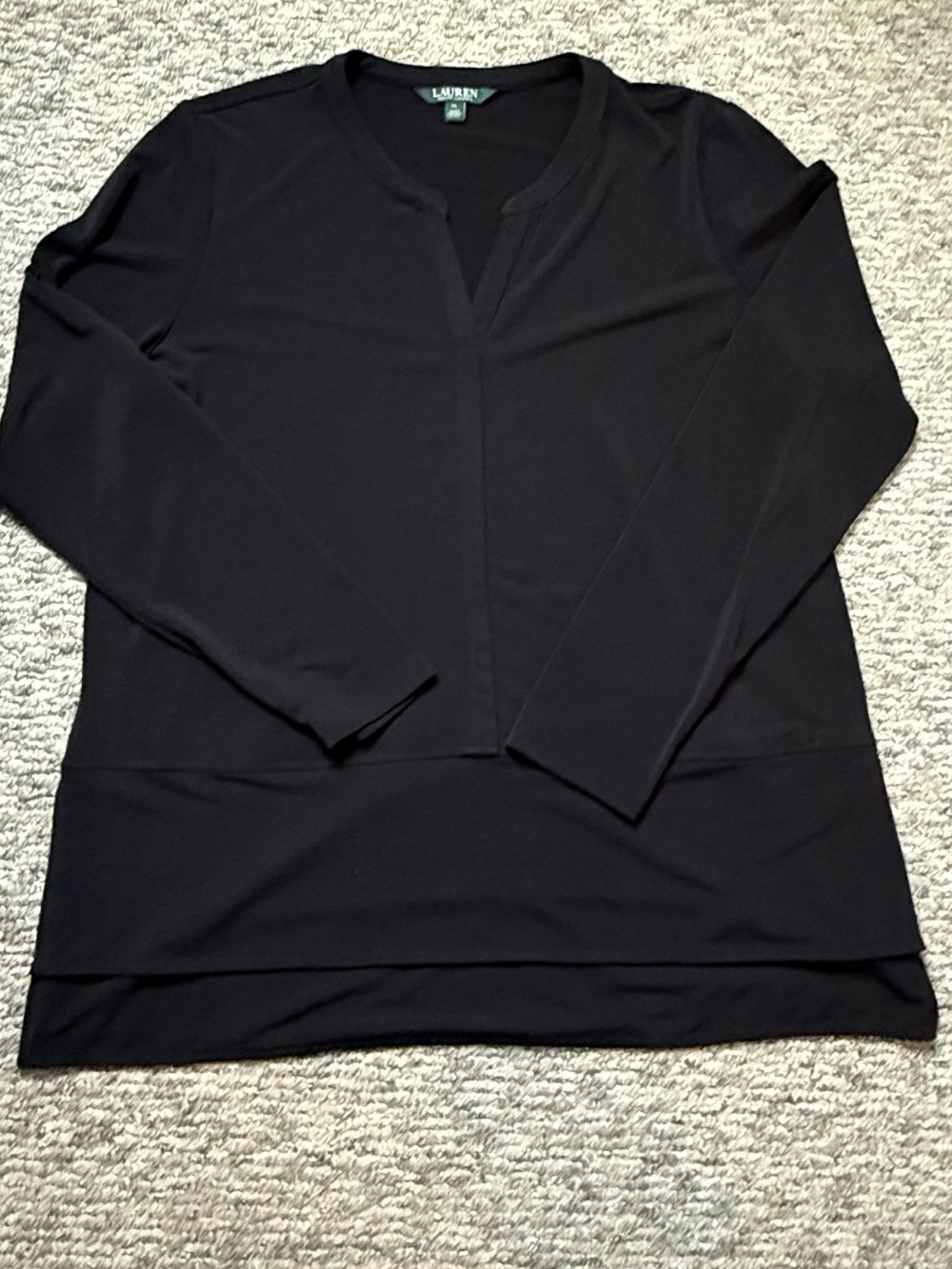 Lauren Ralph Lauren Black Blouse Size XL